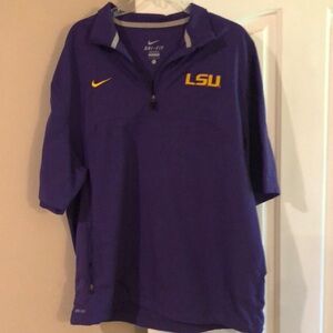 Nike LSU Dri-FIT Quarter Zip Pullover